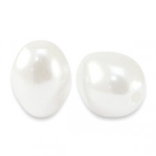 Imitationsperle 11x14mm White